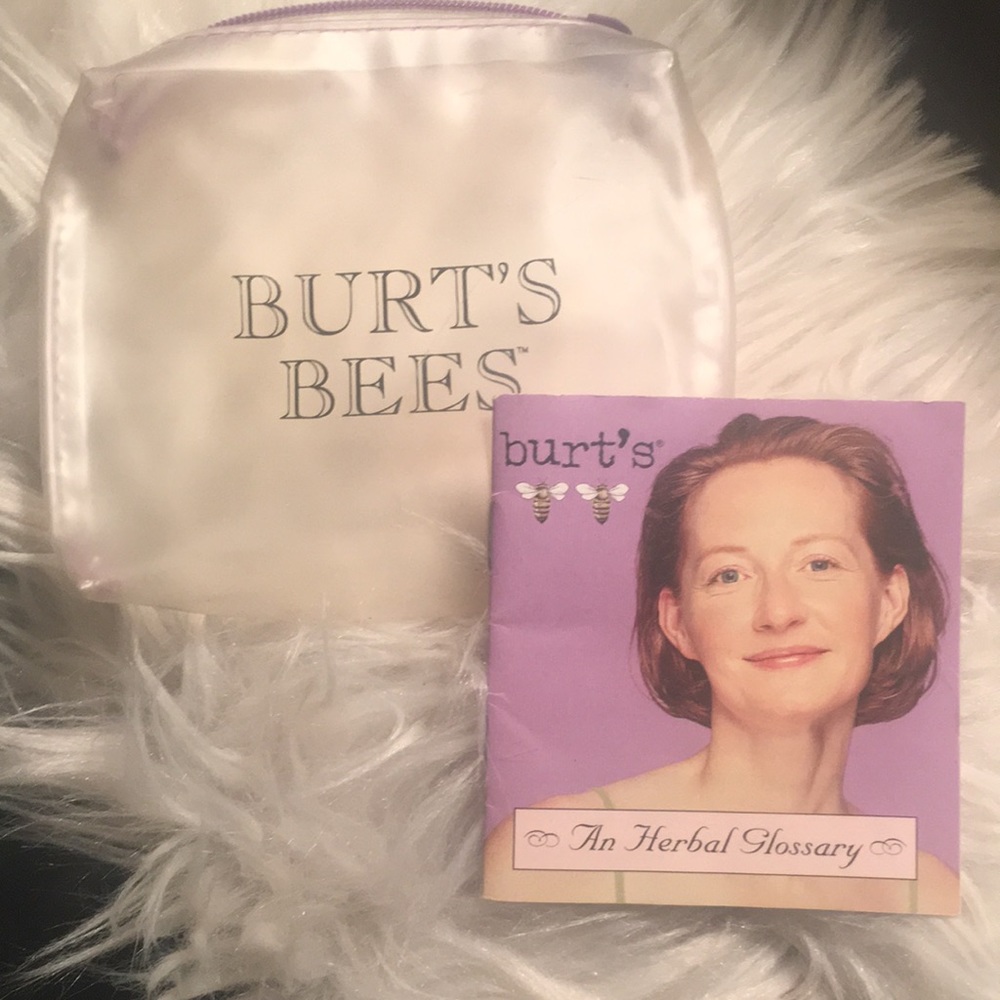 Vintage Burts Bees pouch and herbal glossary.  Circa 1990’s!